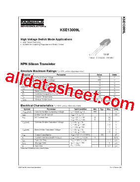 KSE13009L型号图片