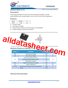 KSMB6N65型号图片