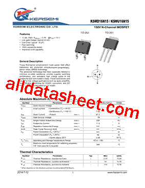 KSMD16N15型号图片