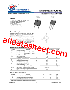 KSMD19N10L型号图片