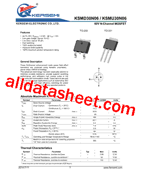 KSMD30N06型号图片