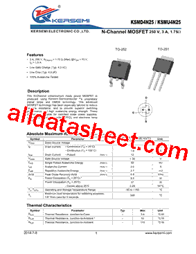 KSMD4N25型号图片