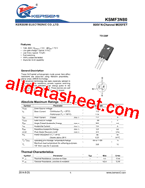 KSMF3N80型号图片
