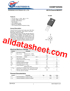 KSMF50N06型号图片