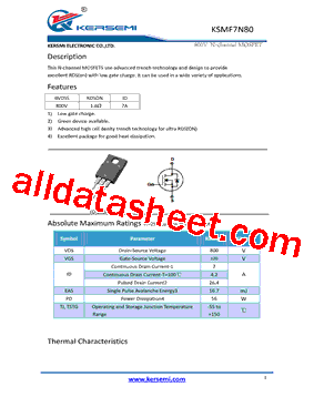 KSMF7N80型号图片