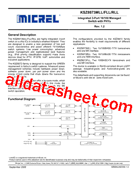 KSZ8873FLLI型号图片