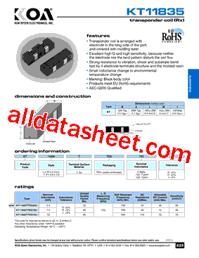 KT11835TTEG722J型号图片