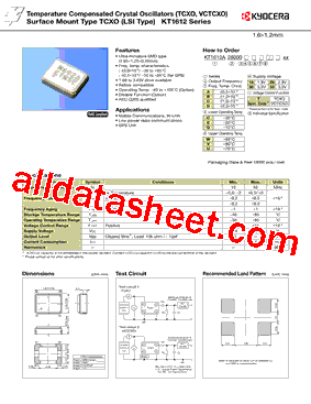 KT1612A26000AEU33T型号图片