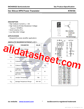 KT815A型号图片