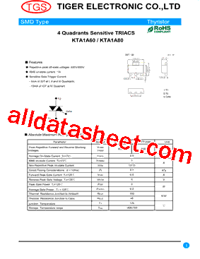 KTA1A80型号图片