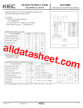 KTC9018_10型号图片