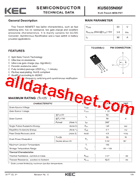 KUS035N06F型号图片