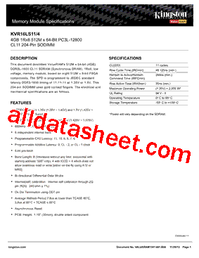 KVR16LS11-4型号图片