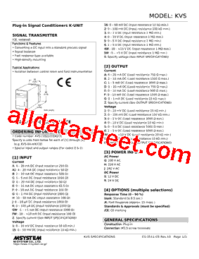 KVS-00-R/CE型号图片