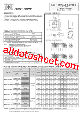 KW1-1502ASG型号图片