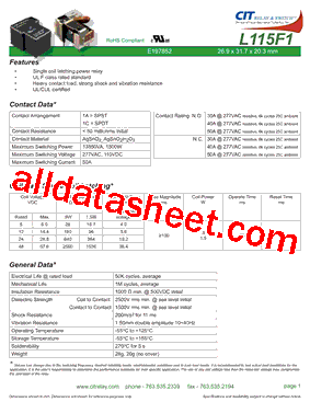 L115F11AH12VDCS.9U型号图片