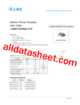 L2SD1781KRLT1G型号图片