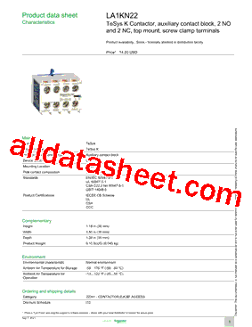 LA1KN22型号图片