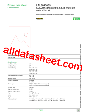 LAL3640035型号图片