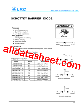 LBAS40LT1G型号图片