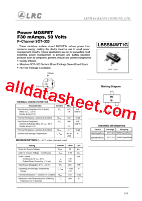LBSS84WT1G型号图片