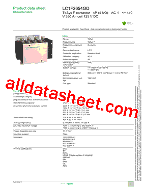 LC1F2654GD型号图片