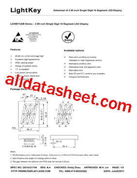 LD20011AUO型号图片