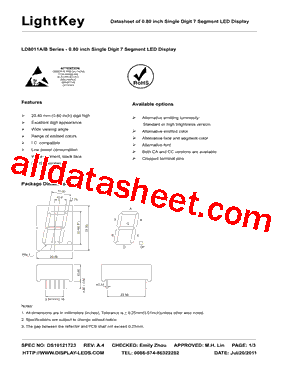 LD8011AUA型号图片