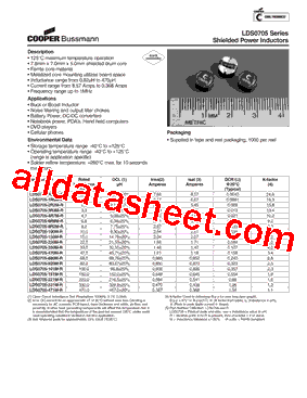 LDS0705-3R3M-R型号图片