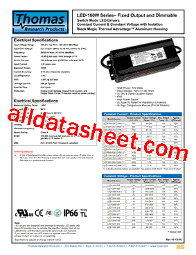 LED100W-143-C0700型号图片