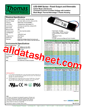 LED50W-012-C4200-XX型号图片