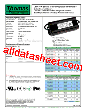 LED75W-027型号图片