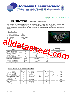 LED810-01AU型号图片