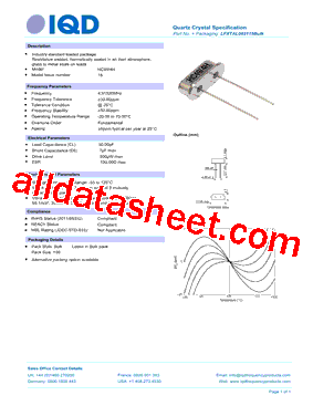 LFXTAL003115型号图片