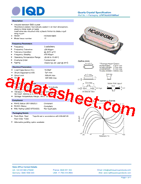 LFXTAL033158型号图片