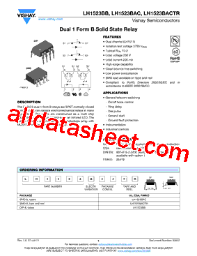 LH1523BB型号图片