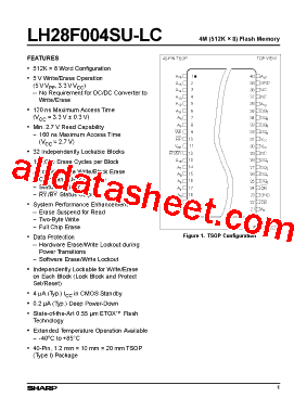 LH28F004SU-LC型号图片
