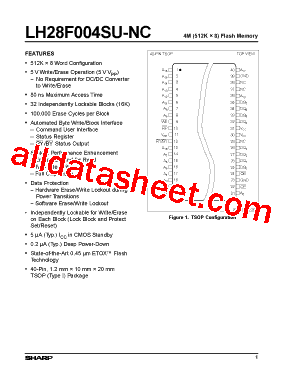 LH28F004SU-NC型号图片