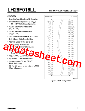 LH28F016LL型号图片