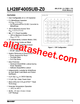LH28F400SUB型号图片