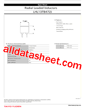 LHL13TB472J型号图片