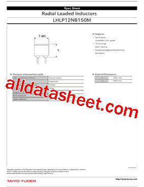 LHLP12NB150M型号图片