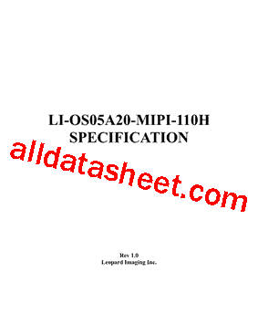 LI-OS05A20-MIPI-110H型号图片