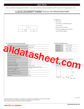 LLEUC2520KKT100M型号图片