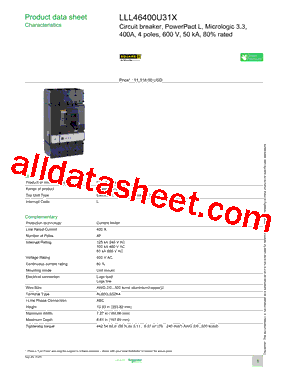 LLL46400U31X型号图片