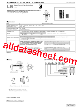 LLN2C821MELY40型号图片