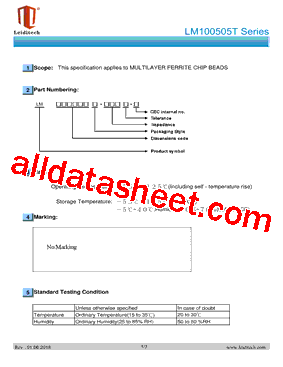 LM100505T-121Y-N型号图片