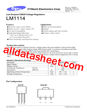 LM1114M3B型号图片