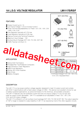 LM1117RS-XX型号图片