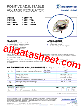 LM117AHVR型号图片